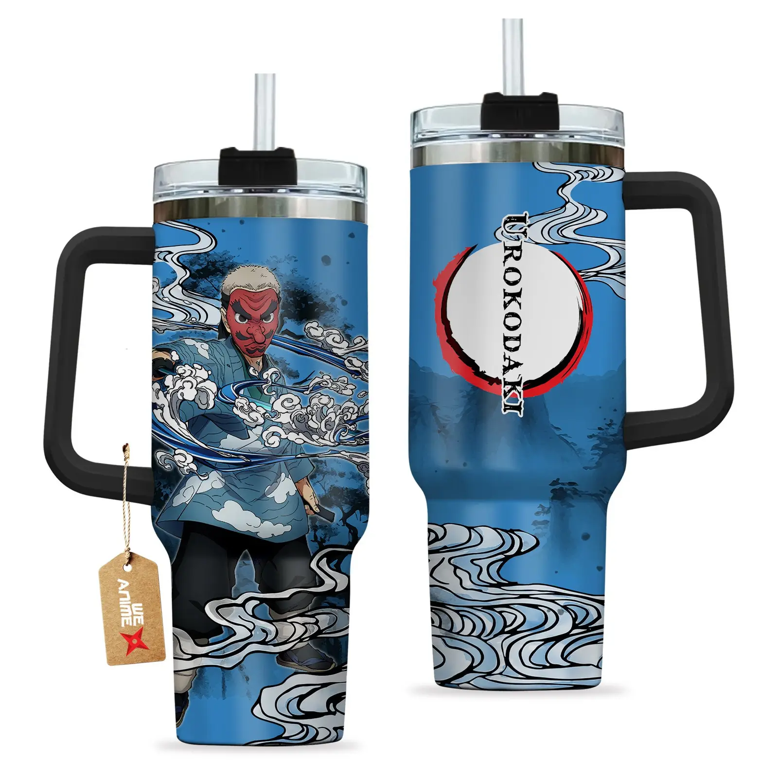 Sakonji Urokodaki Jujutsu Kaisen Anime Custom  Quencher   40oz Stainless Steel Tumbler With Handle HG