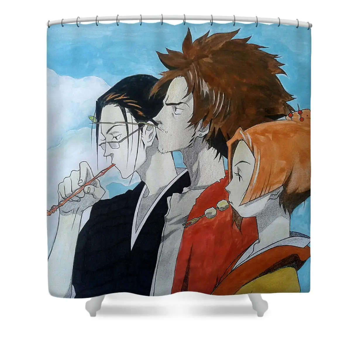 Samurai Champloo Group Shower Curtain | Anime Shower Curtains