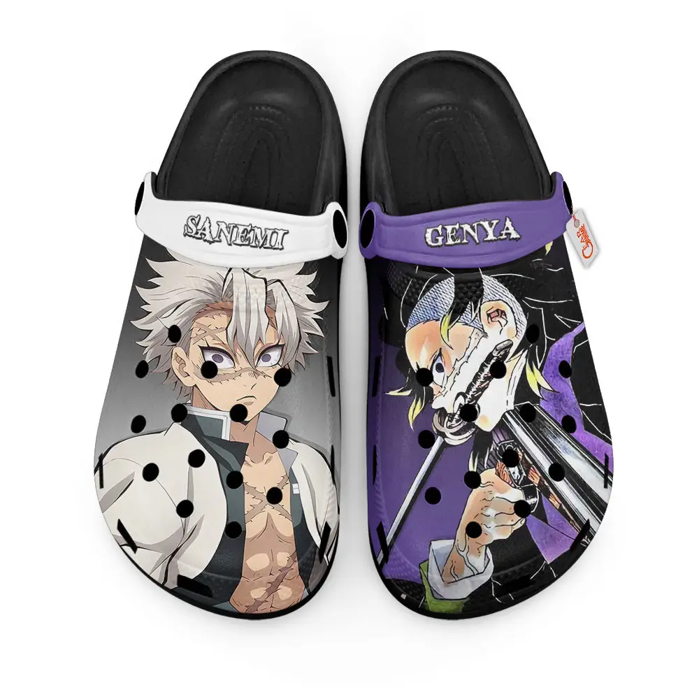 Sanemi and Genya Shinazugawa Edition Custom Anime Clogs