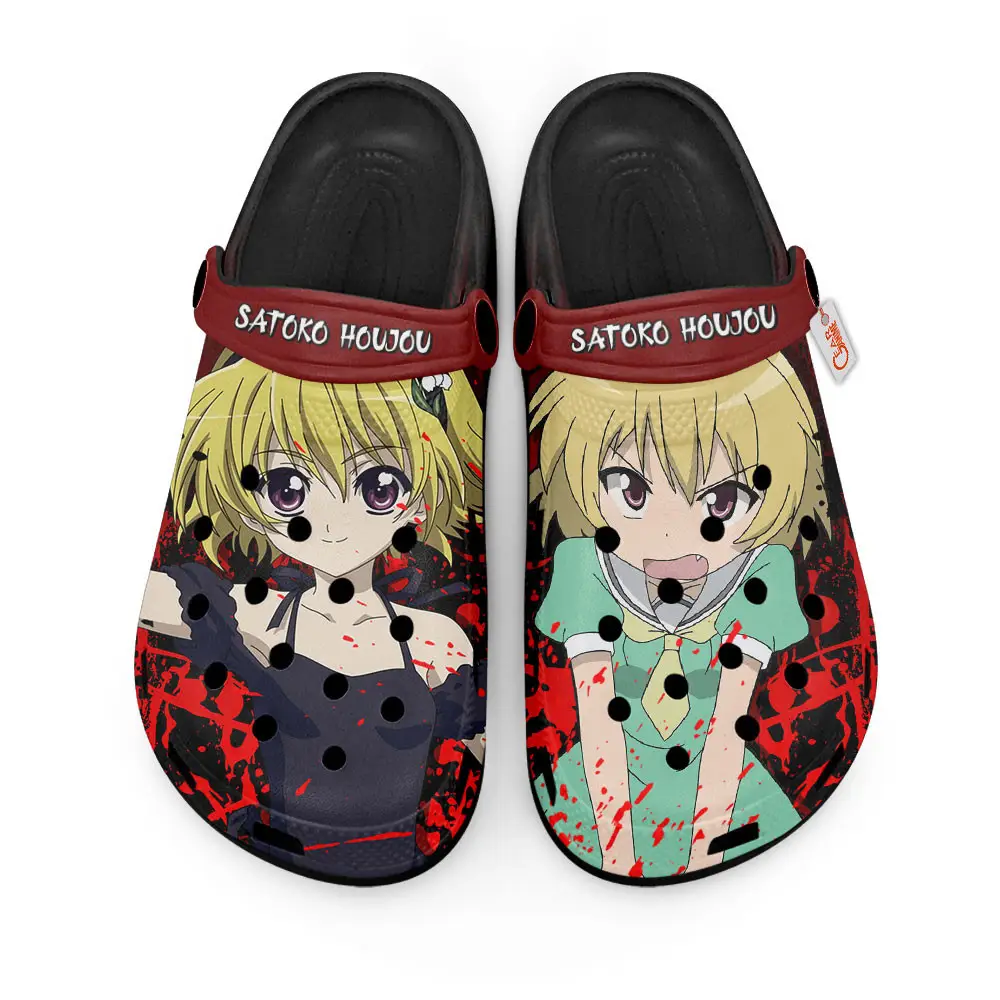 Satoko Houjou Horror Halloween Edition Custom Anime Clogs