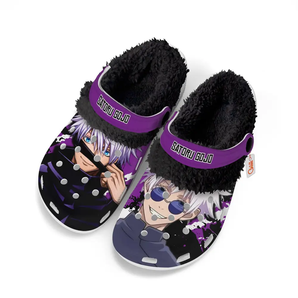 Satoru Gojo Fleece-Lined Clogs Custom Name
