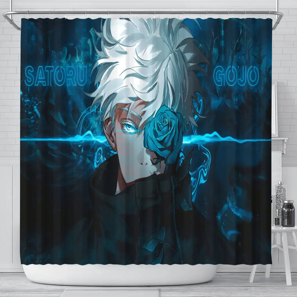 Satoru Gojo Jujutsu Kaisen Anime Shower Curtain