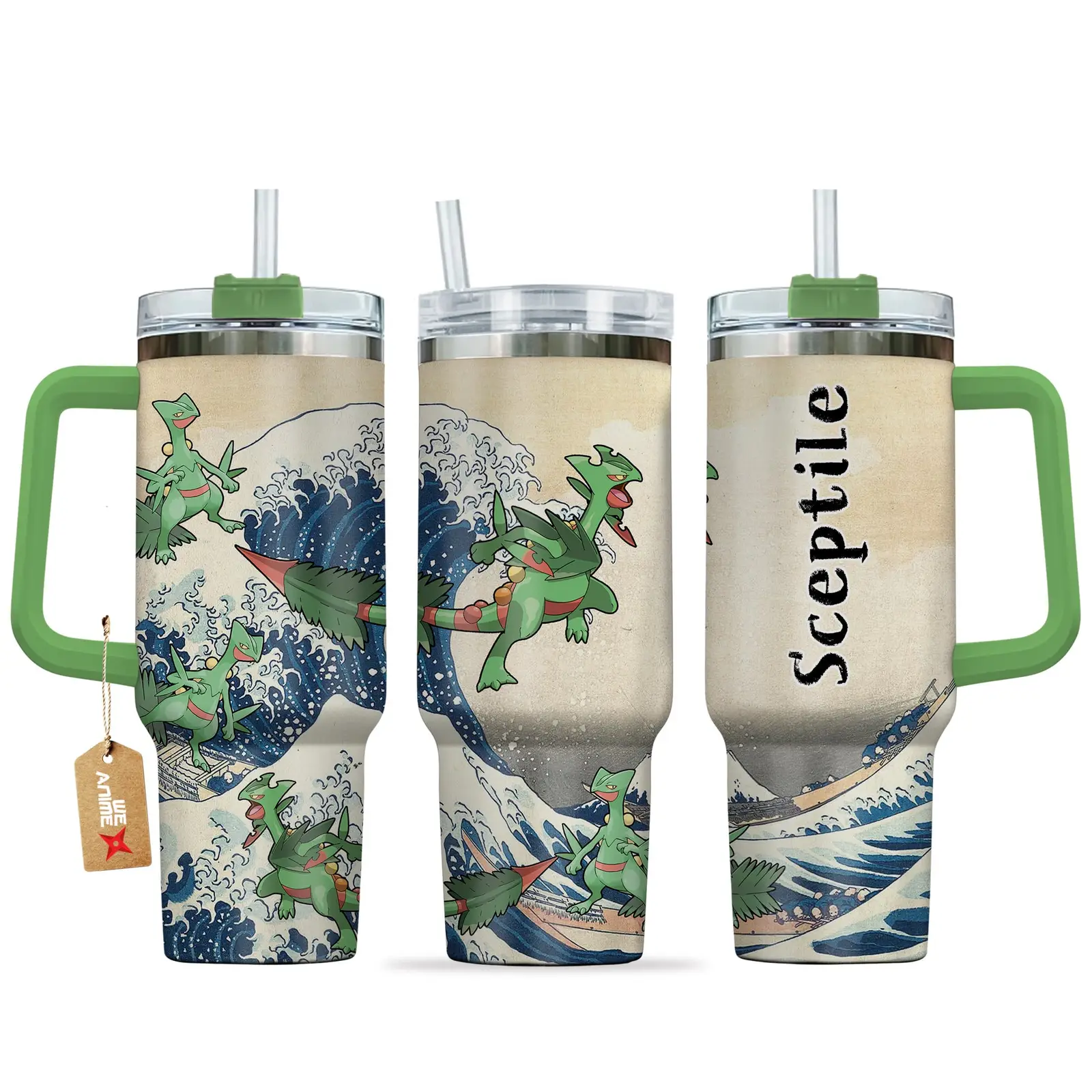 Sceptile Anime Tumbler 40oz Kanagawa Collection