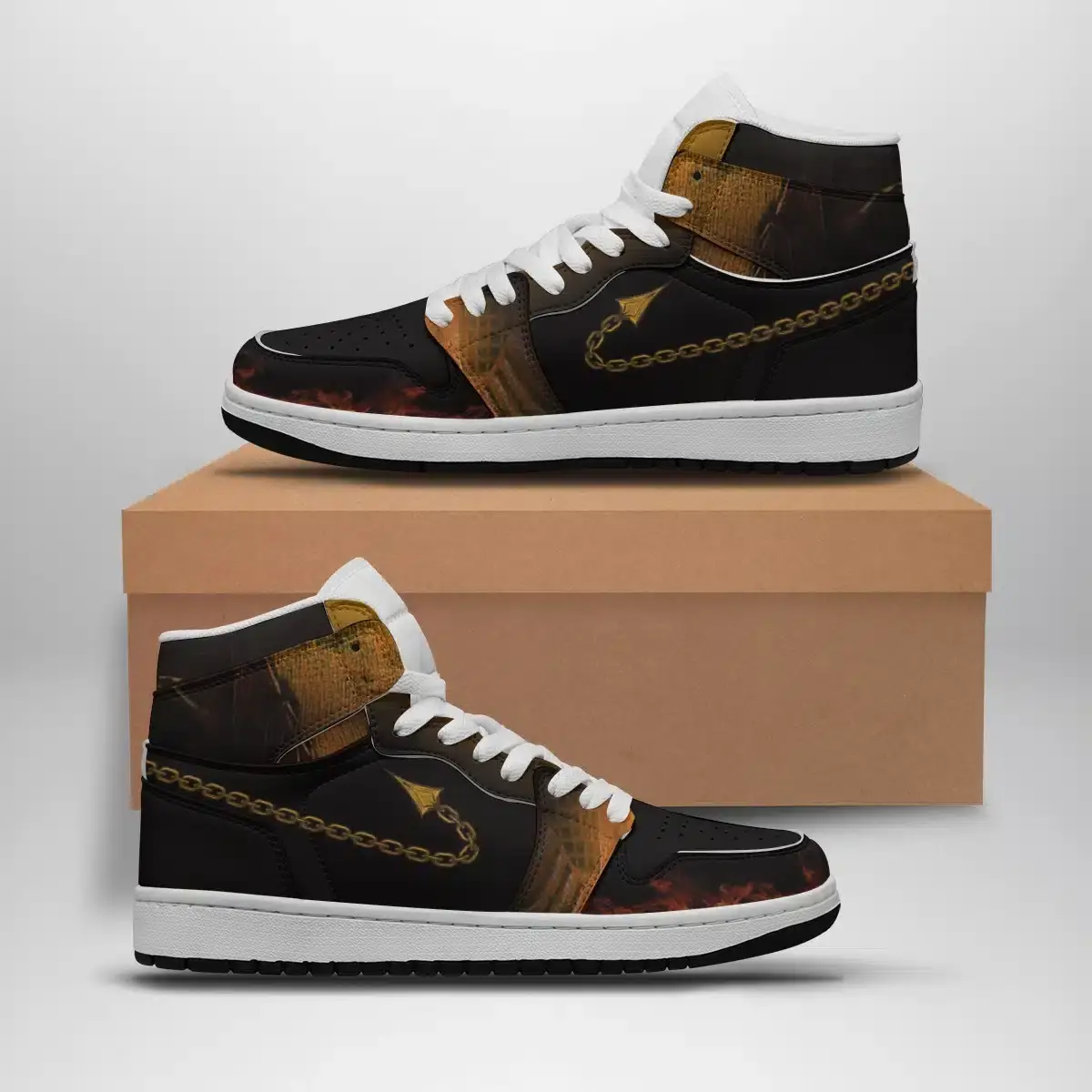 Scorpion Mortal Kombat Air Jordan 1 Shoes