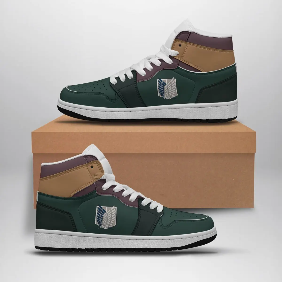 Scouting Regiment Survey Corps Attack on Titan Air Jordan 1 Shoes