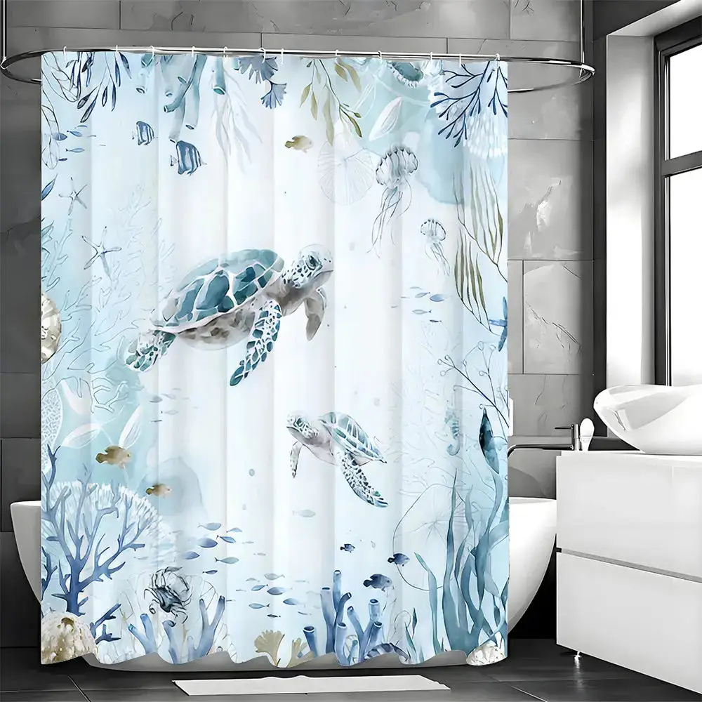Sea Turtle Shower Curtain