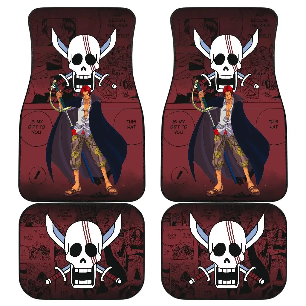 Shanks One Piece Car Floor Mats Manga Mixed Anime