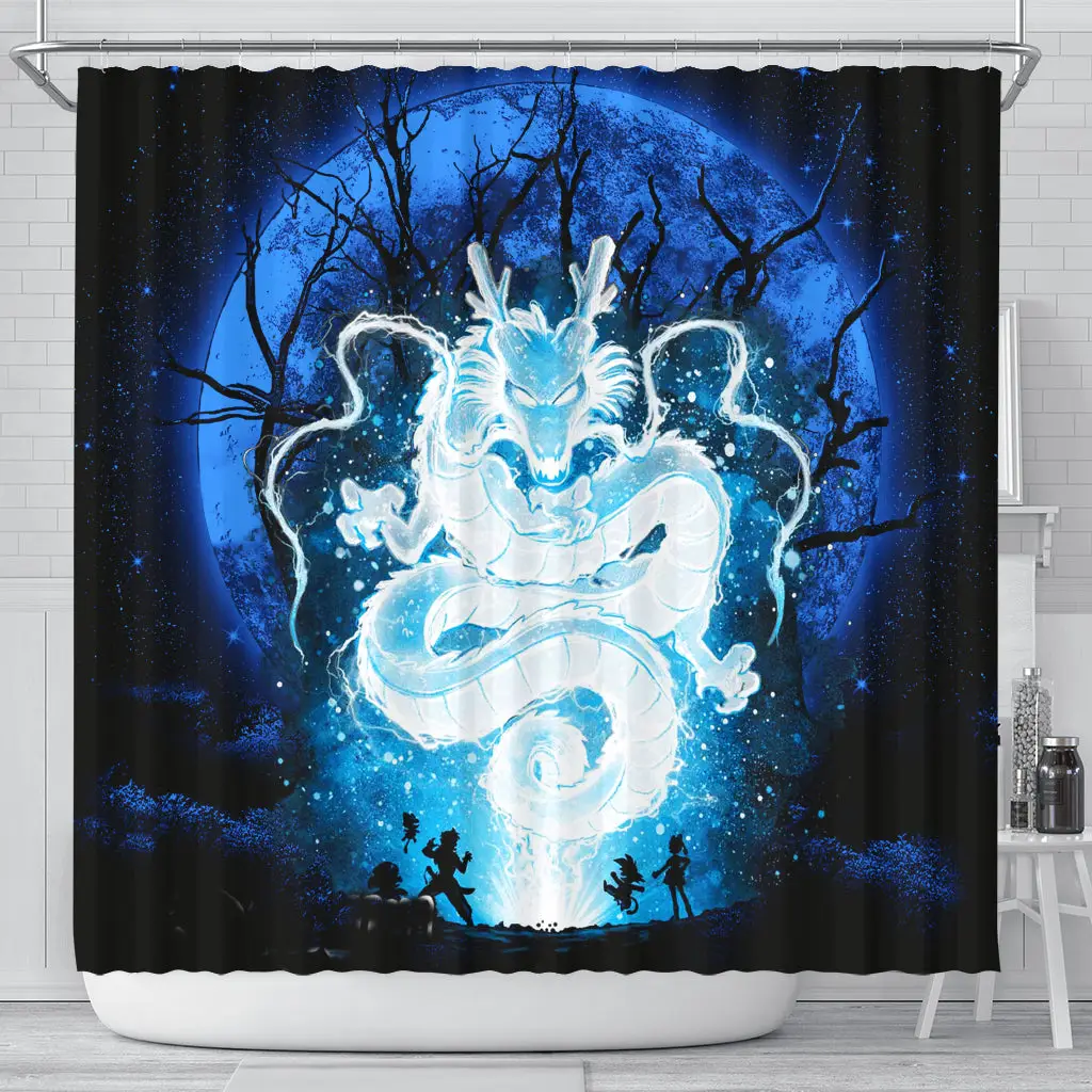 Shenron Dragon Ball Anime Moonlight Shower Curtain