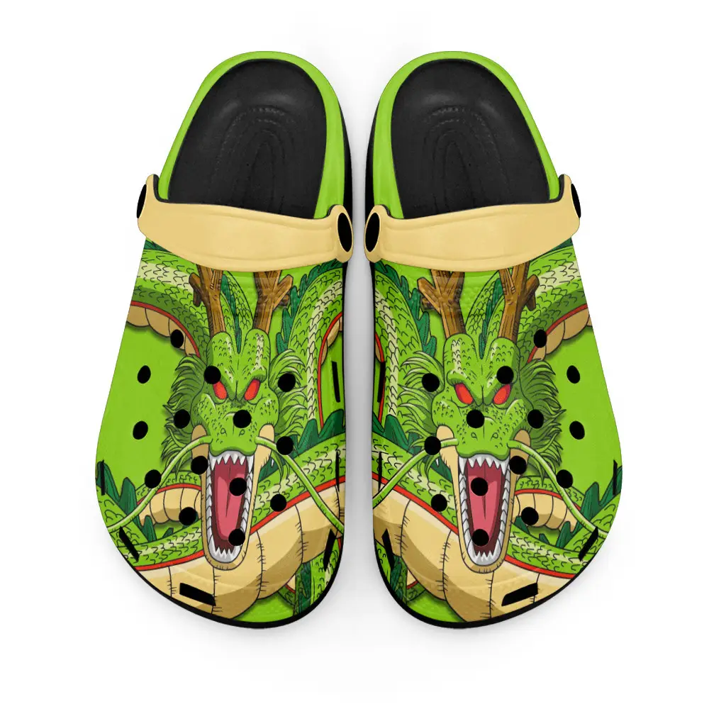 Shenron Edition Custom Anime Clogs Pattern Style