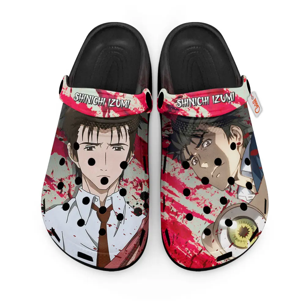 Shinichi Izumi Horror Halloween Edition Custom Anime Clogs