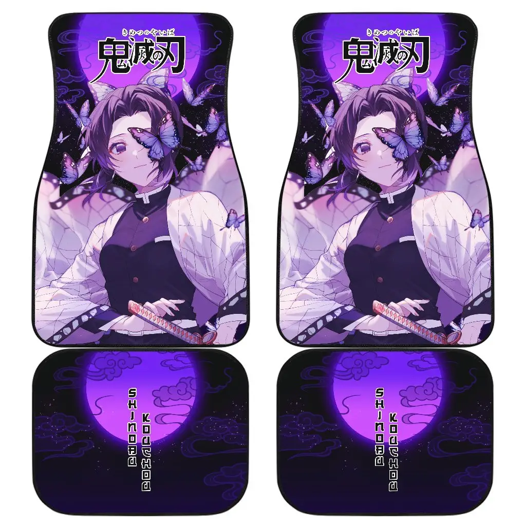 Shinobu Demon Slayer Under The Moon Car Floor Mats Anime