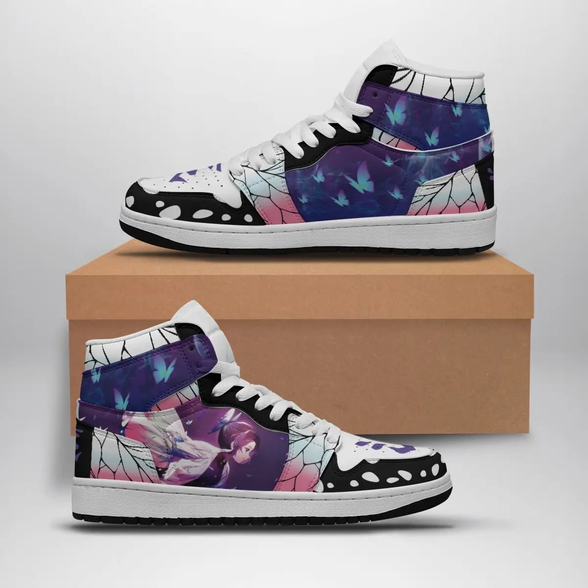 Shinobu Kocho Demon Slayer Air Jordan 1 Shoes