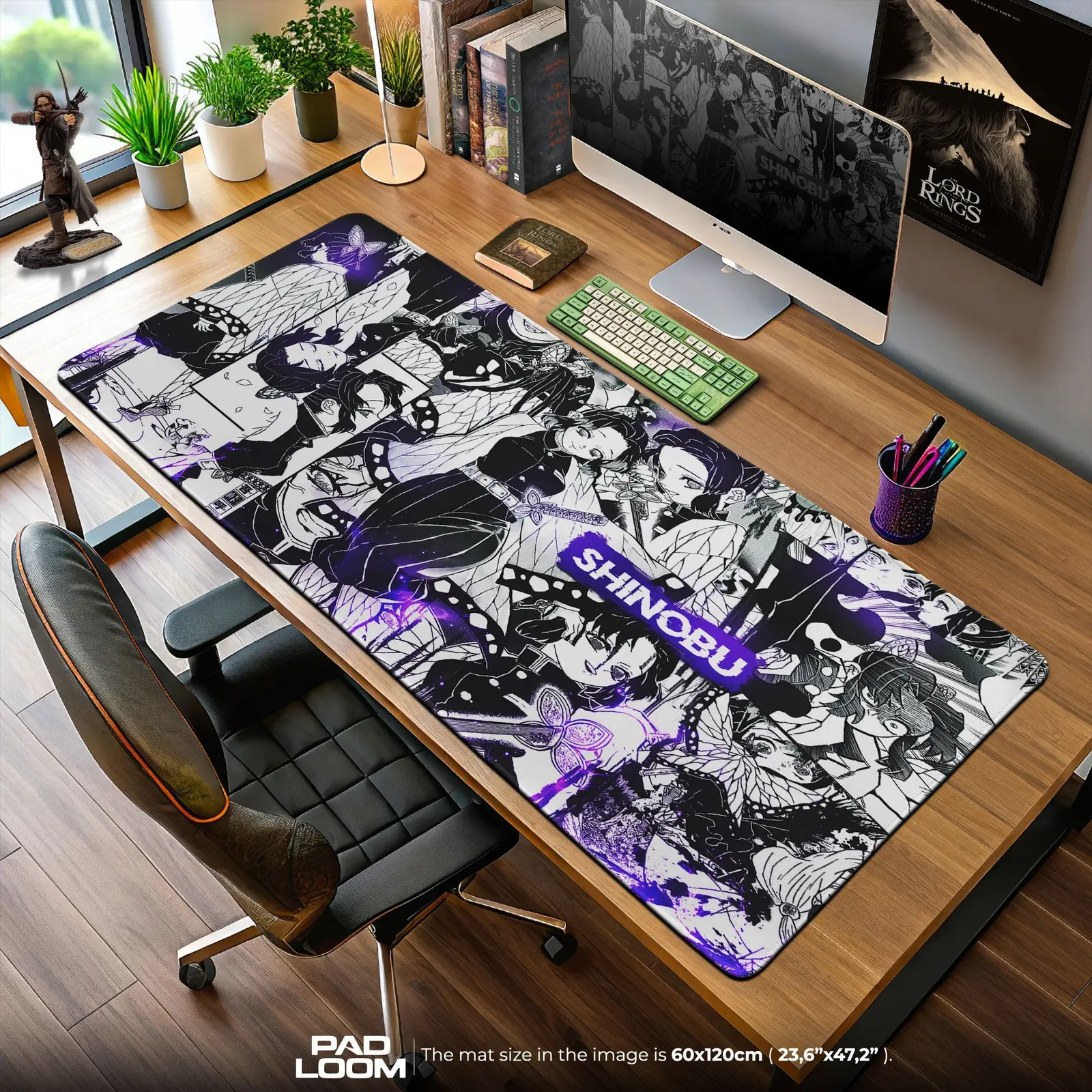Shinobu Kocho Mouse Pad - Butterfly Hashira Anime Desk Mat