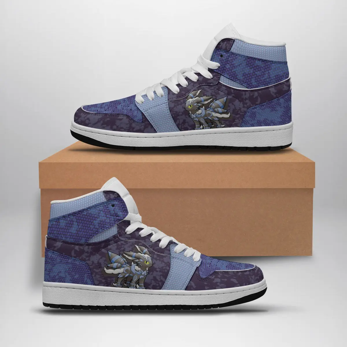 Shiny Umbreon Attack Pokemon Air Jordan 1 Shoes