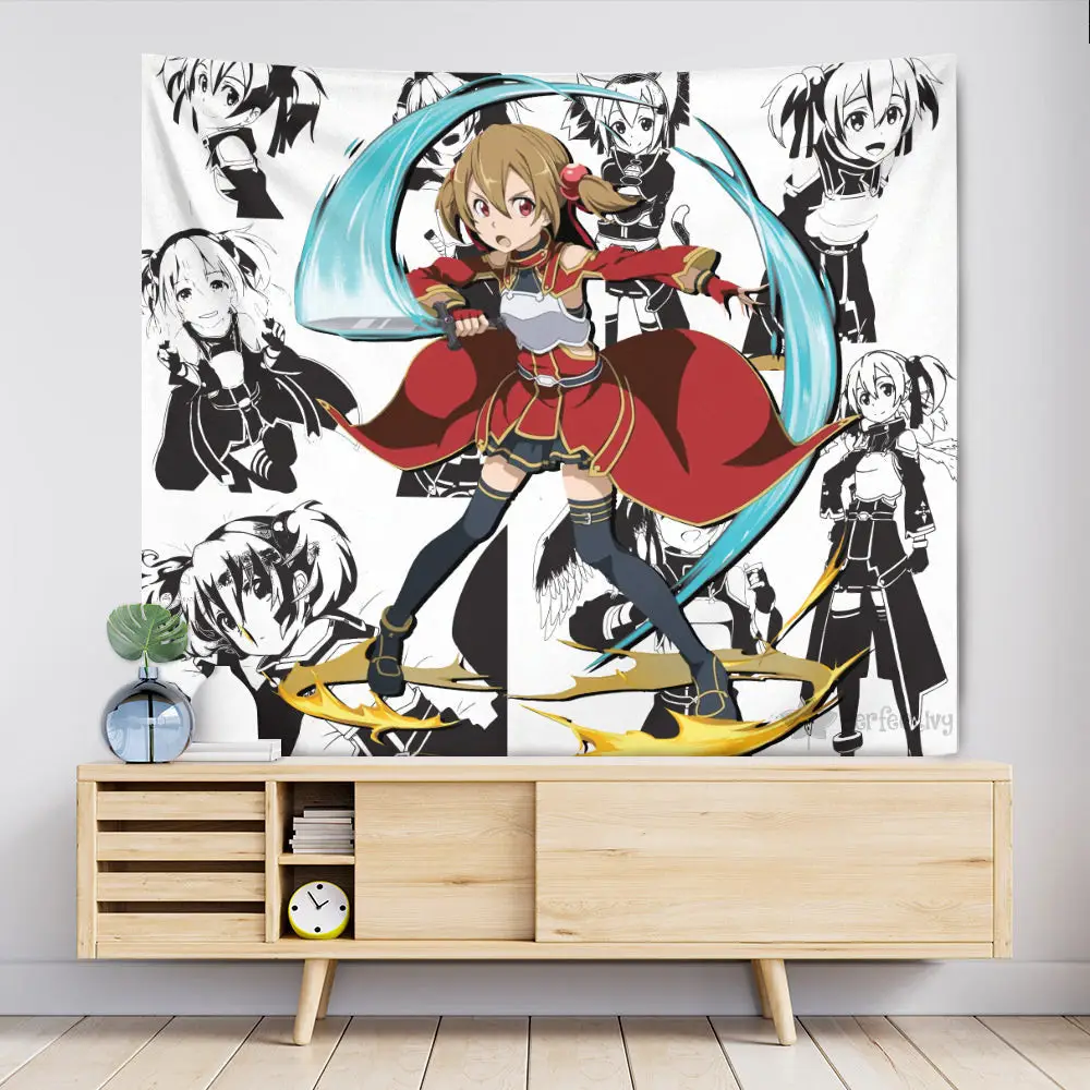 Silica Tapestry Custom Sword Art Online Manga Anime Wall Decor