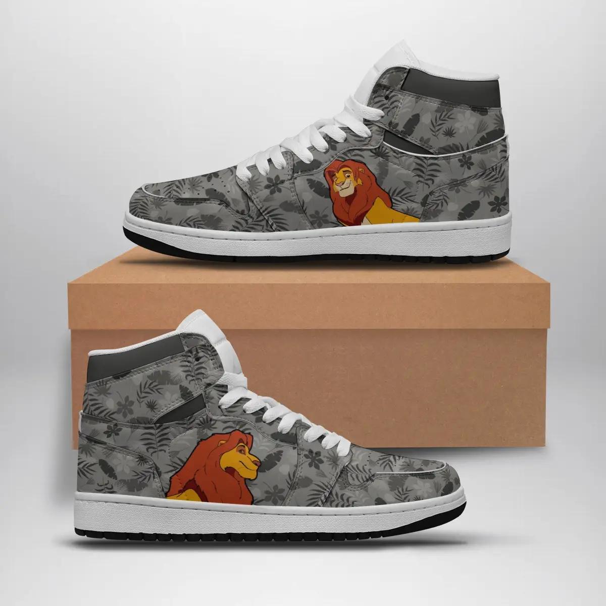Simba Disney Air Jordan 1 Shoes