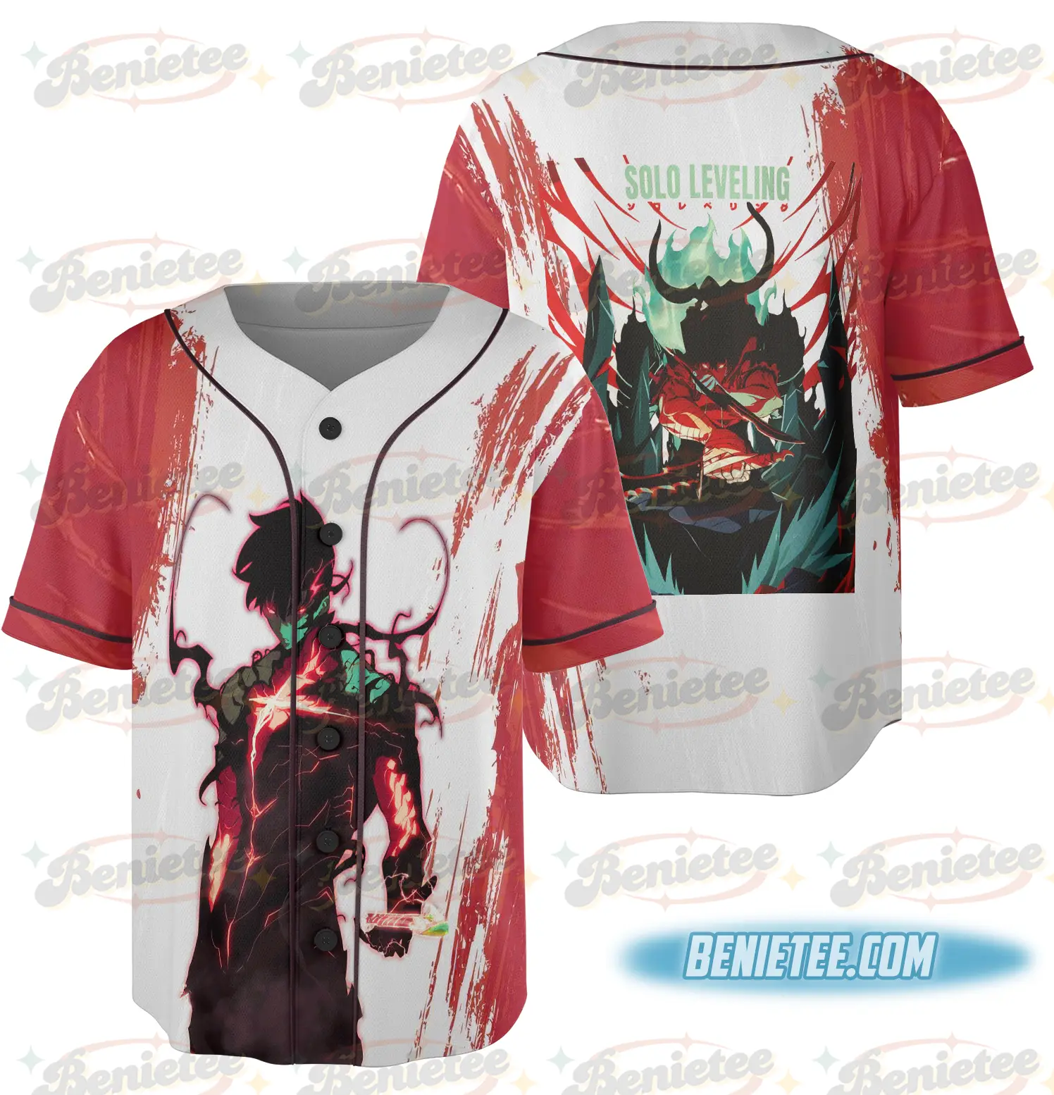 Solo Leveling Baseball Jersey Anime Sleeveless Quick-Drying Fabric Perfect for Game Days - Benietee Shop
