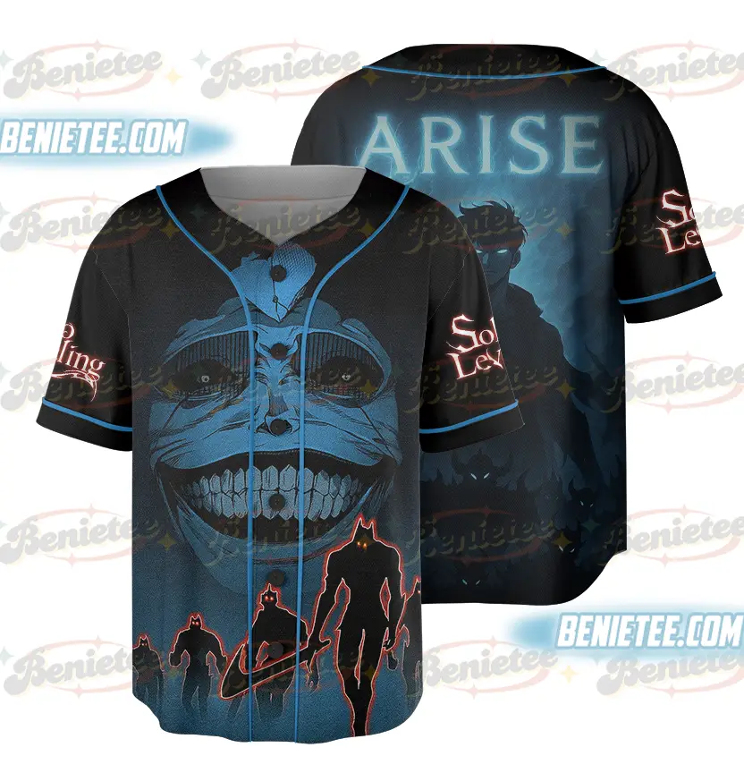 Solo Leveling Sung Jin Woo Baseball Jersey, Anime Jersey - Benietee Shop