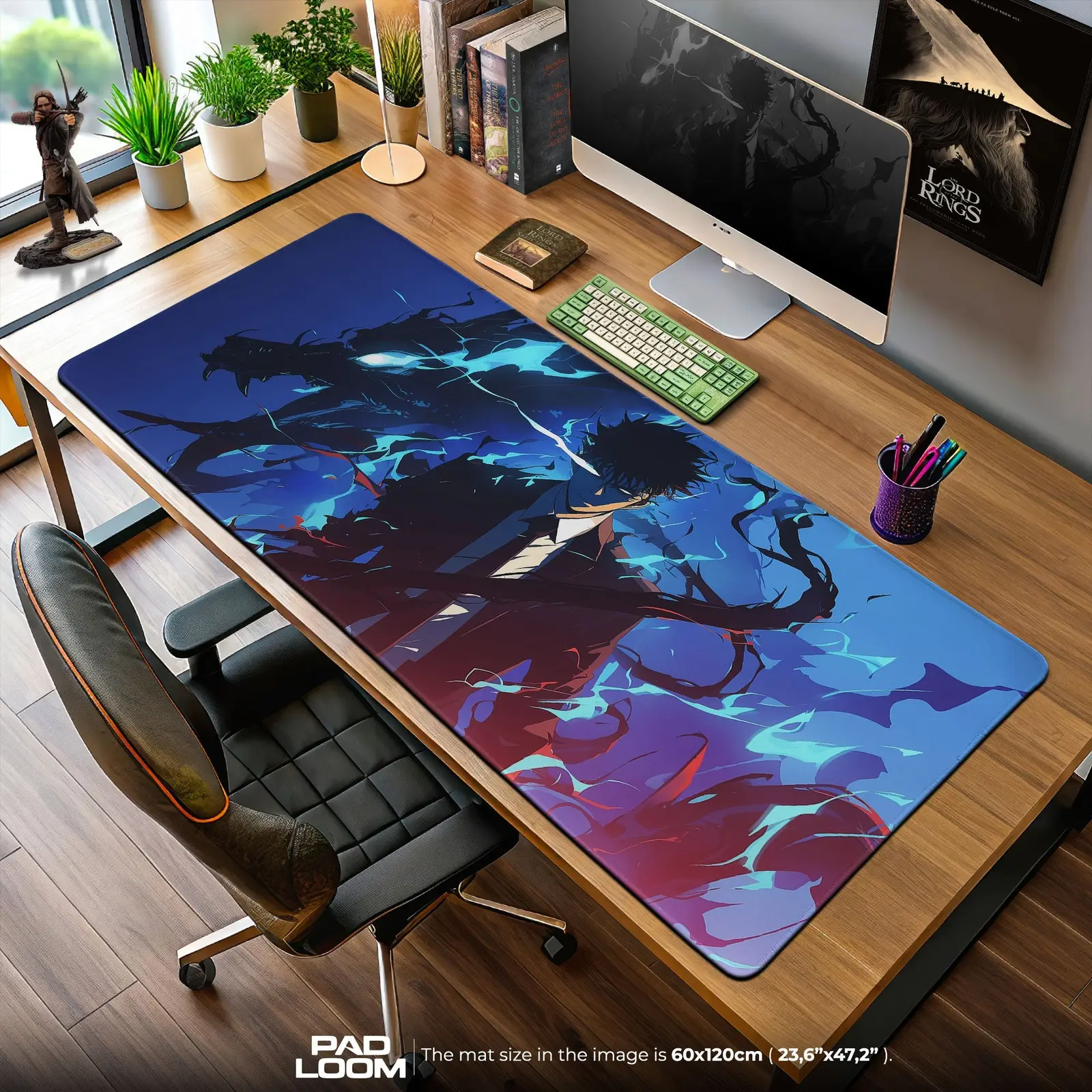 Solo Leveling Sung Jinwoo Mouse Pad – Anime Gaming Desk Mat