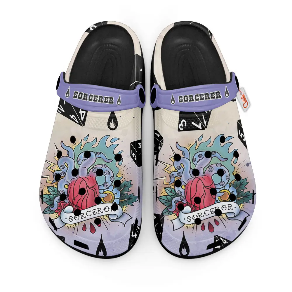 Sorcerer Dungeons And Dragons Edition Premium Clogs for True Fans