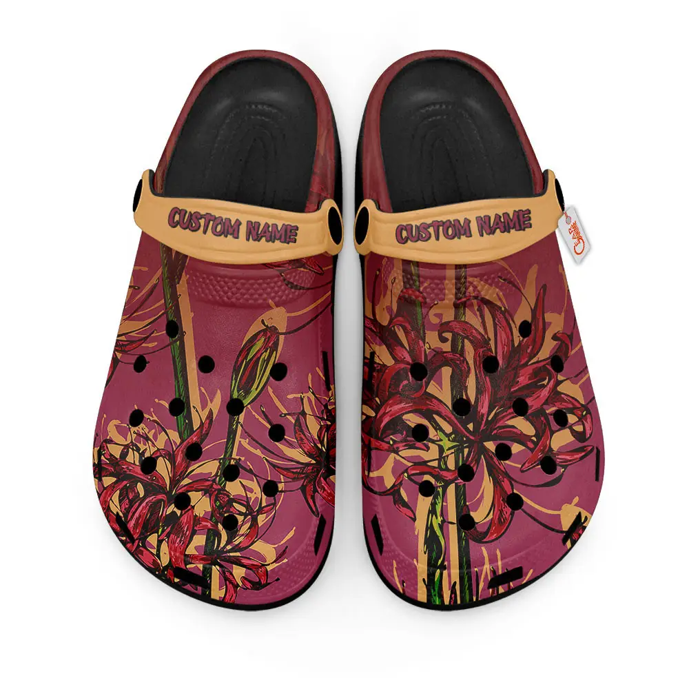 Spider Lily Japan Edition Premium Clogs Personalized Name