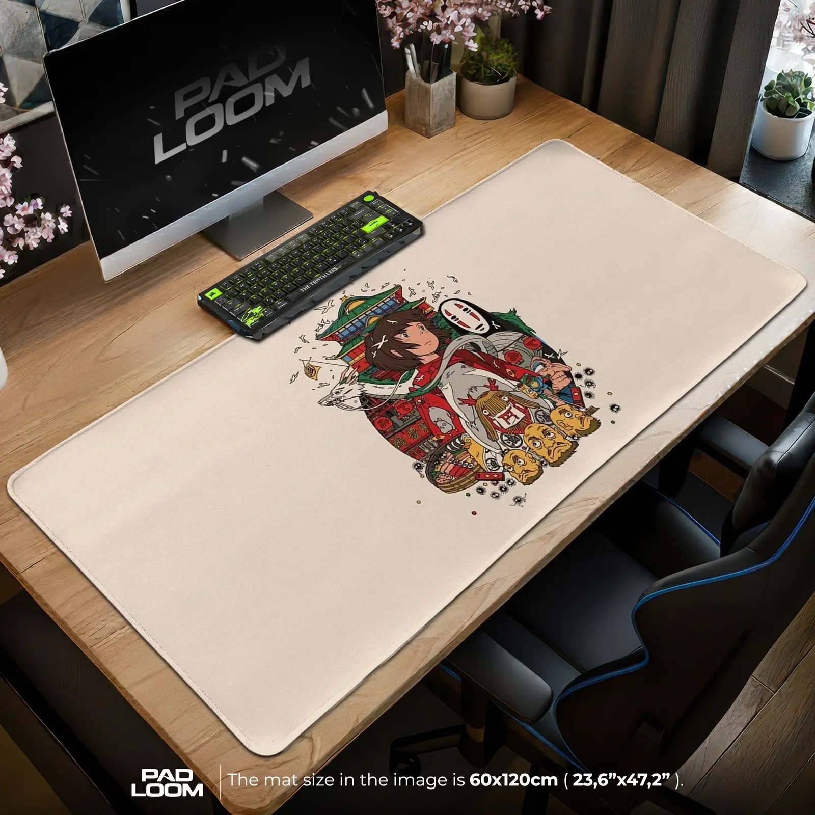 Spirited Away Bathhouse Mouse Pad - Studio Ghibli Anime Desk Mat