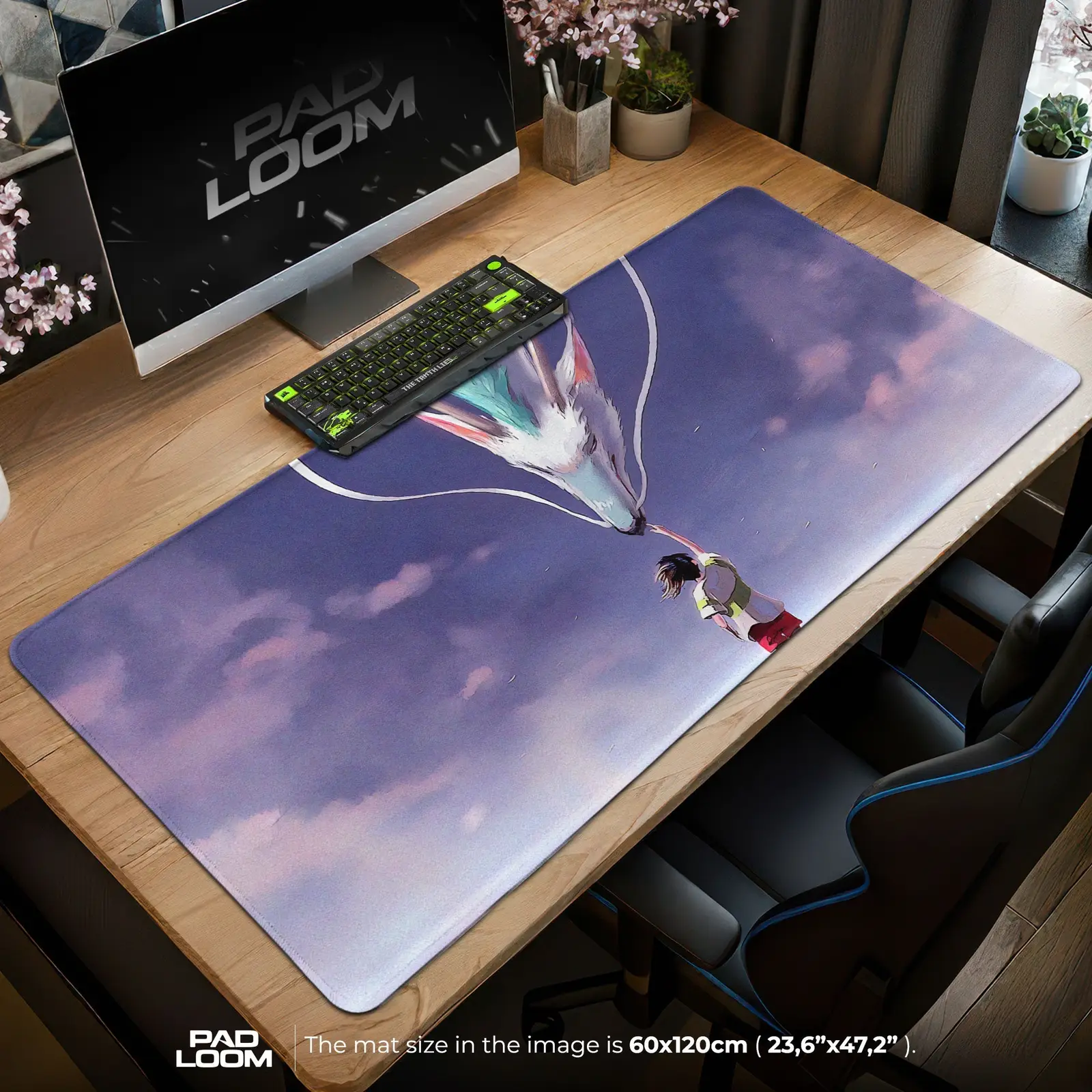 Spirited Away Dragon Spirit Mouse Pad - Studio Ghibli Anime Desk Mat