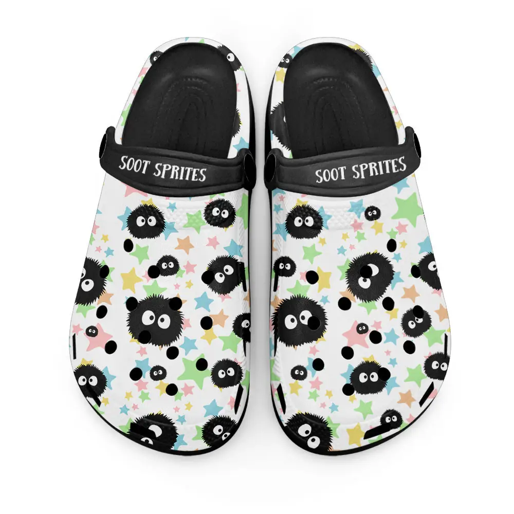 Spirited Away Soot Sprites Edition Custom Anime Clogs Susuwatari
