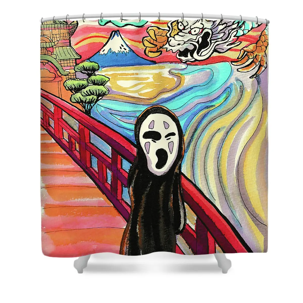 Spirited Away The Scream Shower Curtain | Anime Shower Curtains