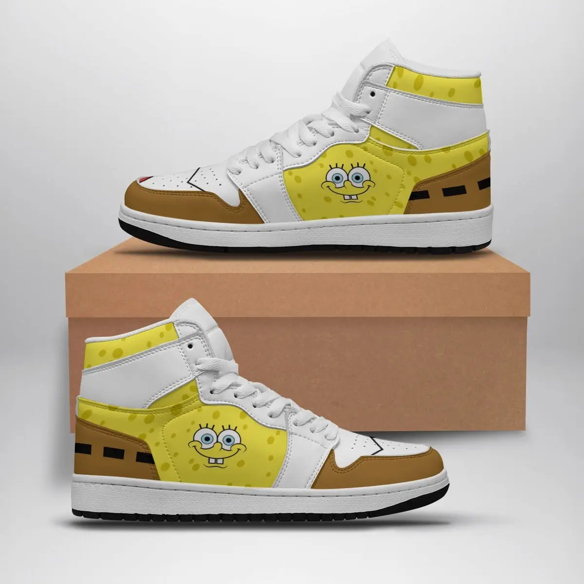 Spongebob Outfit Spongebob Squarepants Air Jordan 1 Shoes