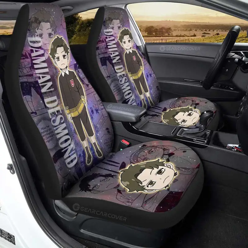 Spy x Family Anime Car Seat Covers Custom Damian Desmond Galaxy Style Car Accessories 