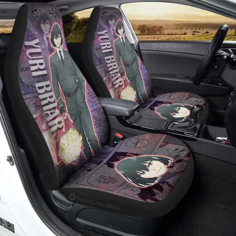 Spy x Family Anime Car Seat Covers Custom Yuri Briar Galaxy Style Car Accessories 