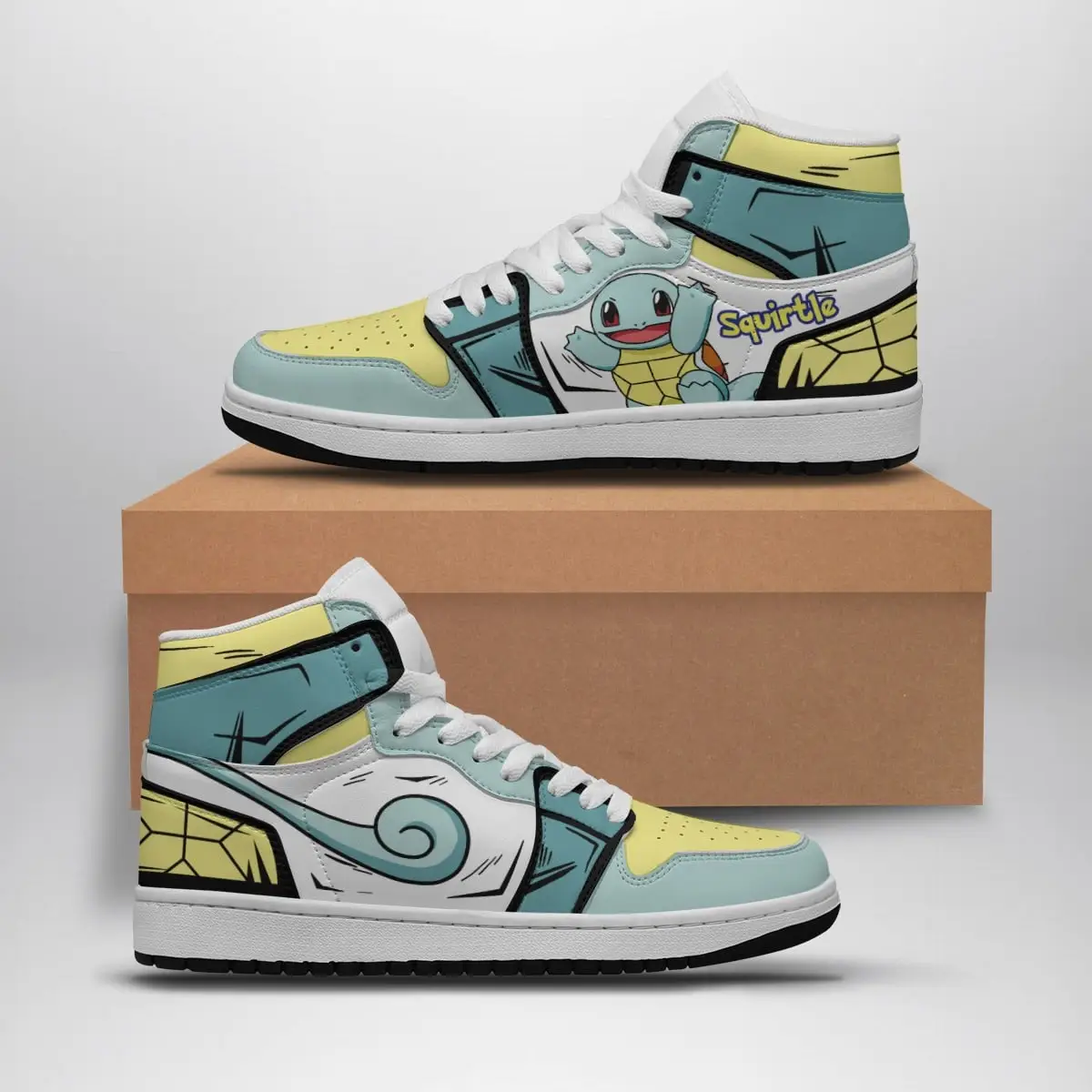 Squirtle Pokemon Air Jordan 1 Shoes