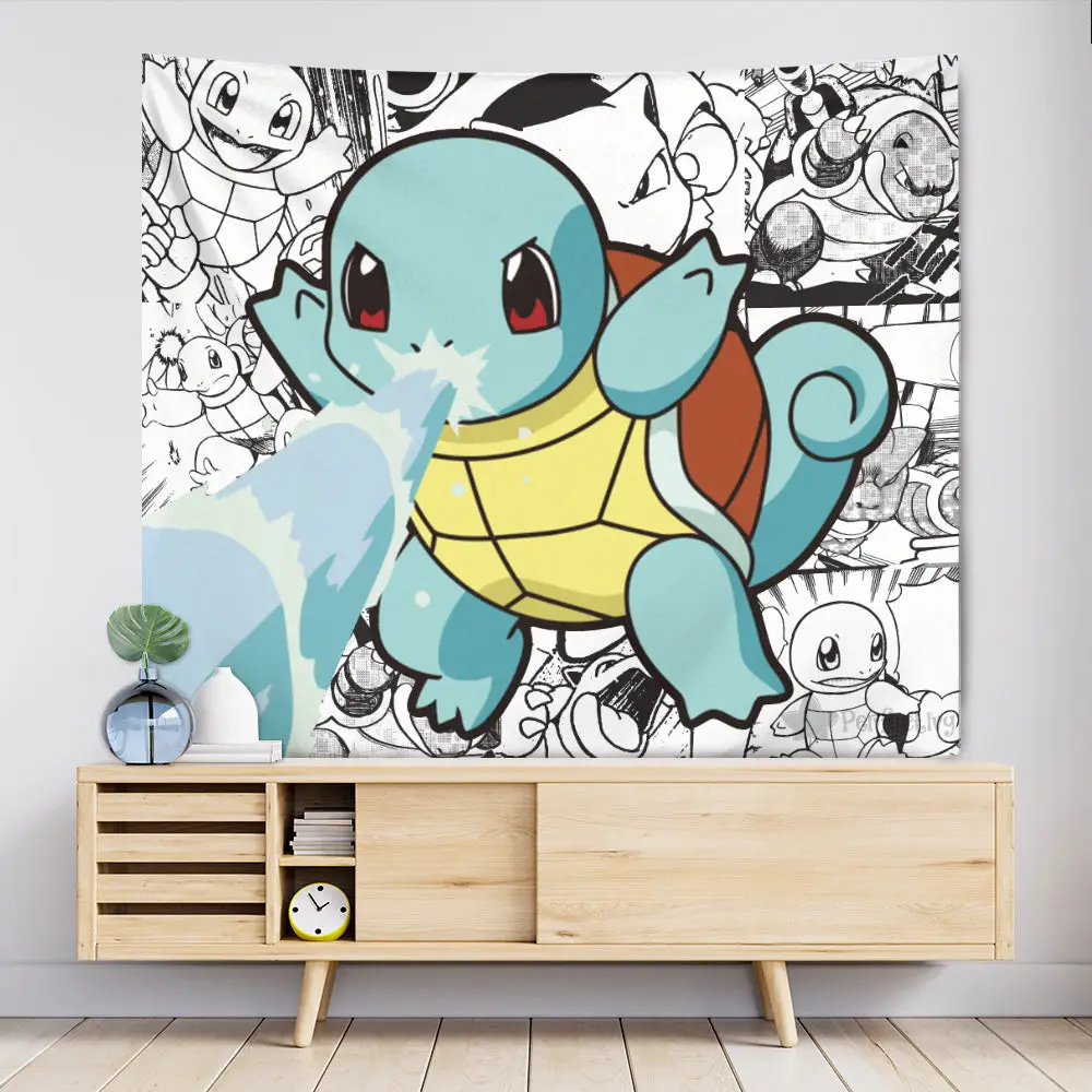 Squirtle Tapestry Manga Style