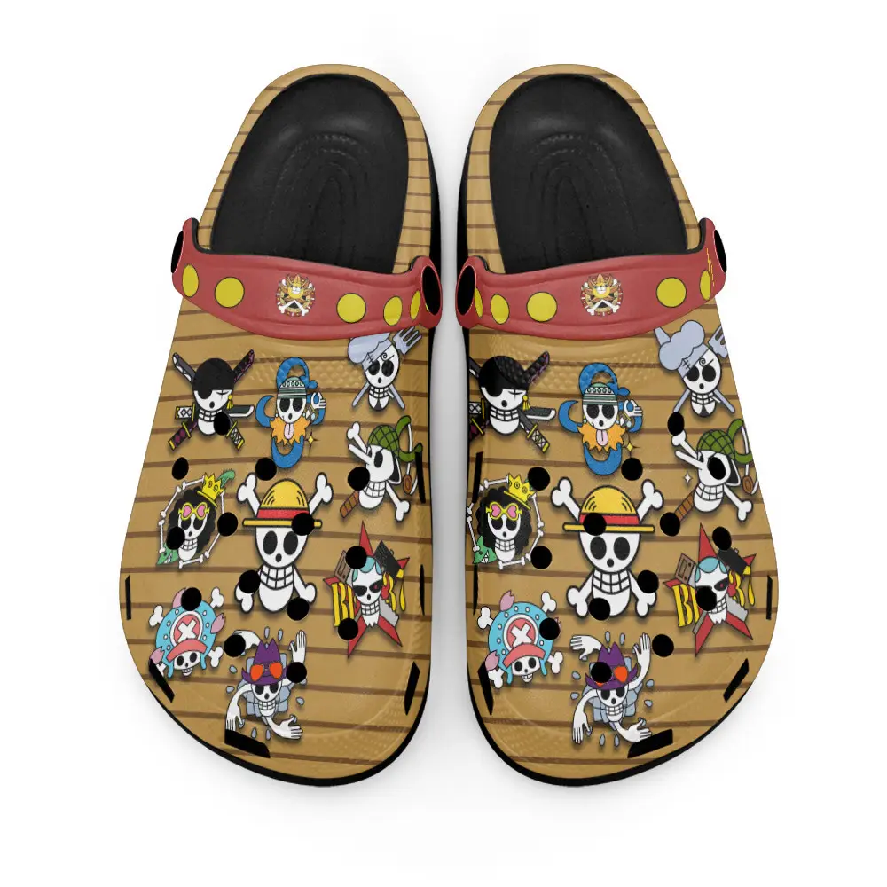 Straw Hat Pirates Symbols Edition Custom Anime Clogs
