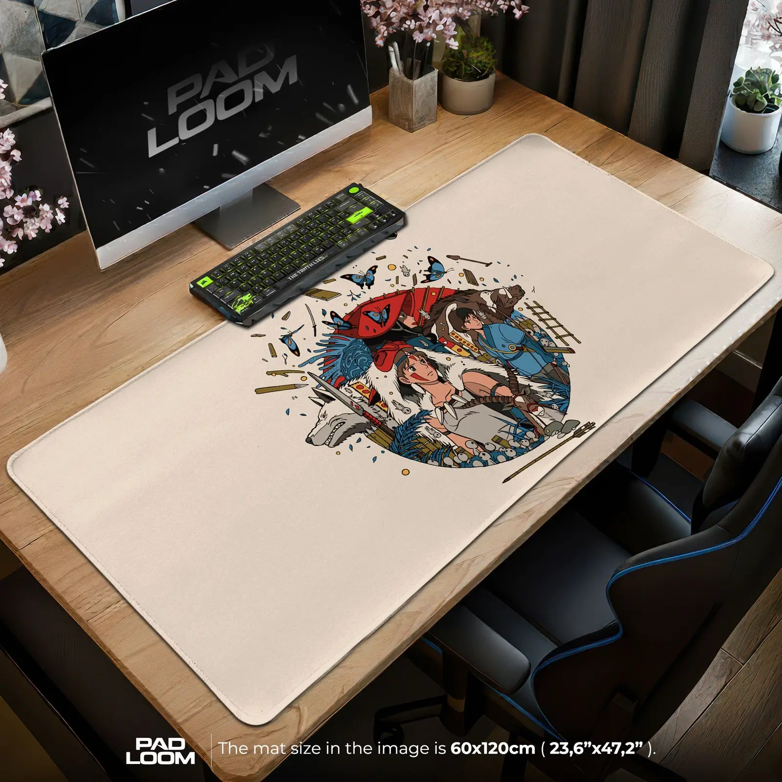 Studio Ghibli Heroes Mouse Pad - Anime Art Desk Mat