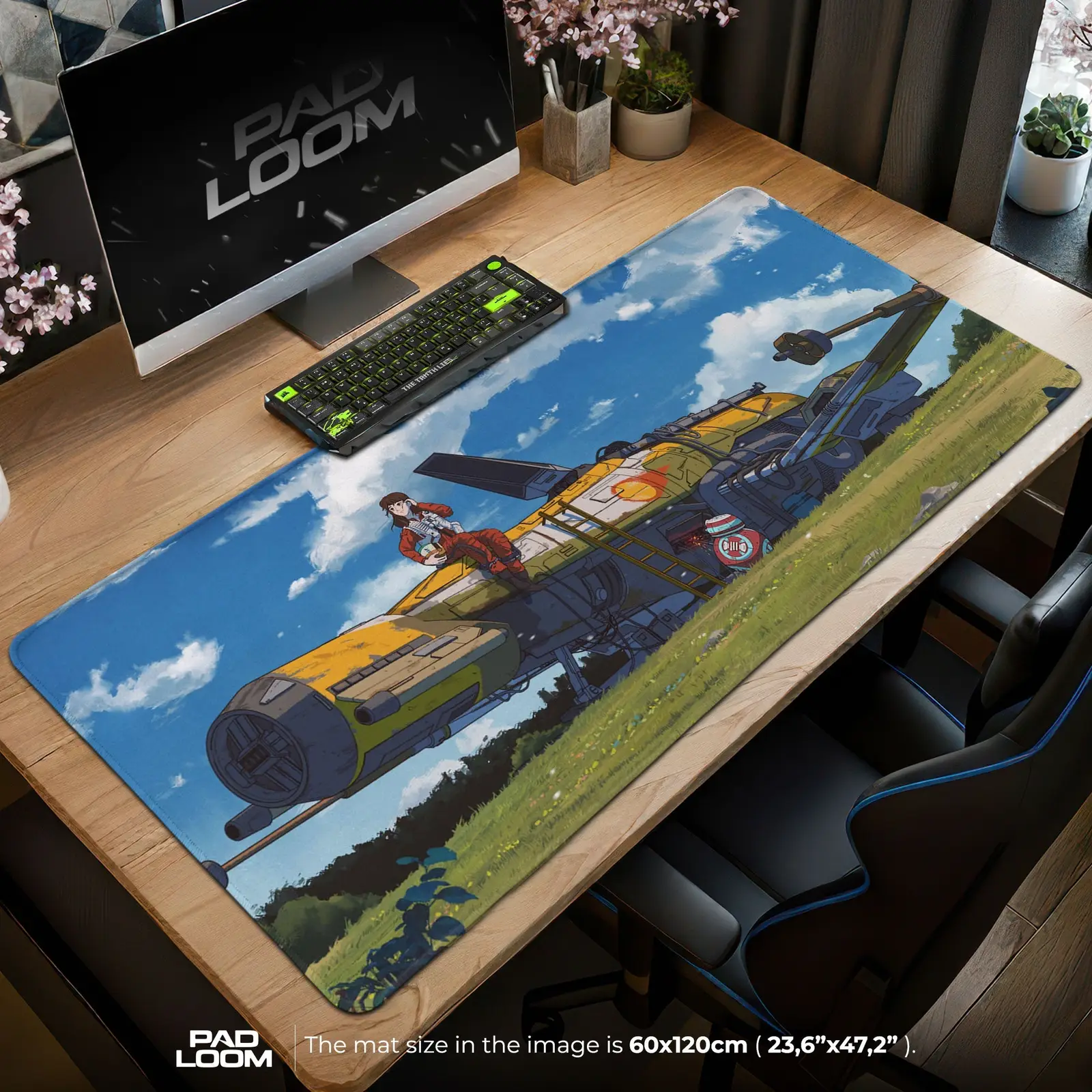 Studio Ghibli Mouse Pad - Sky Pilot Anime Desk Mat Studio Ghibli Mouse Pad - Sky Pilot Anime Desk Mat - Image 1