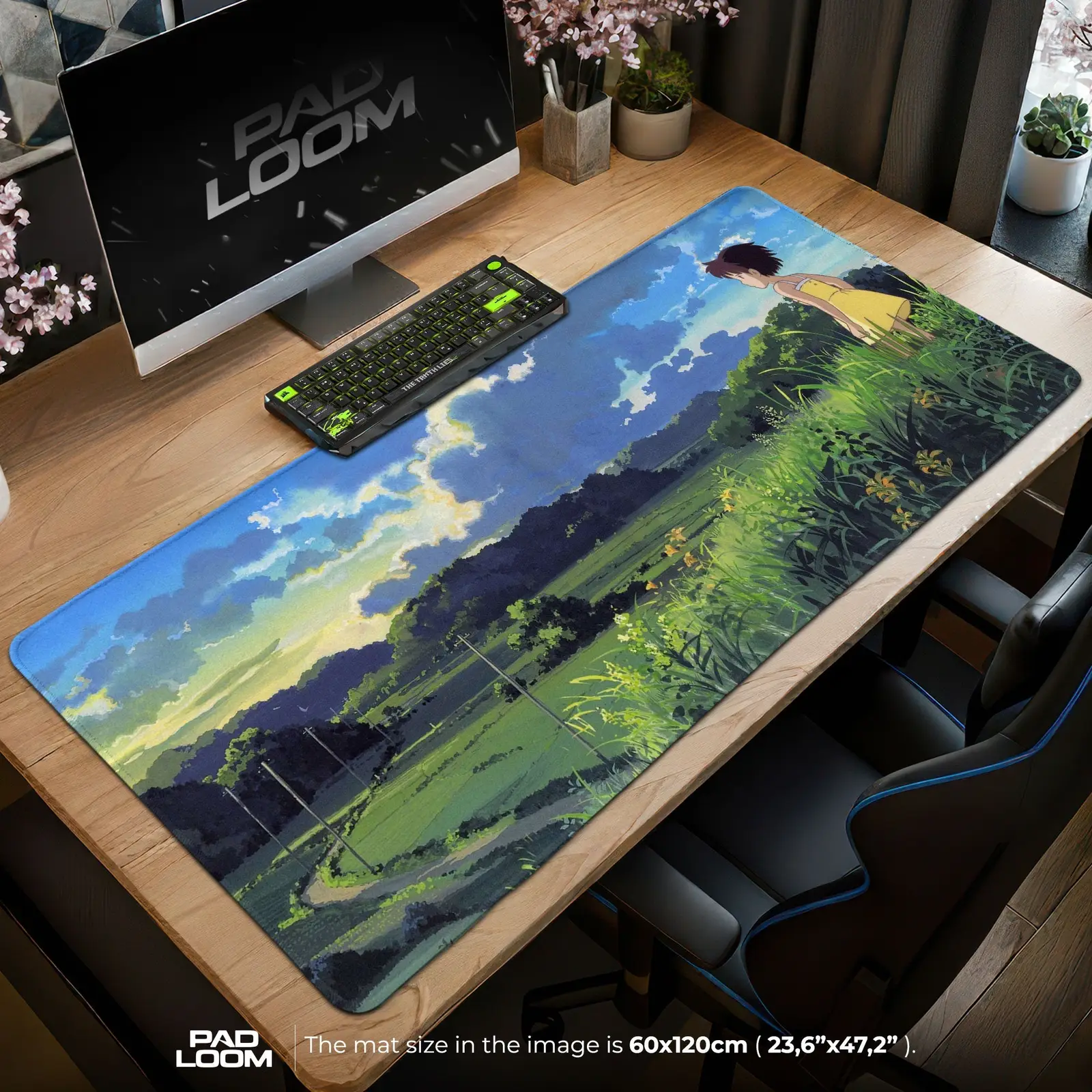 Studio Ghibli Mouse Pad - Summer Fields Anime Desk Mat