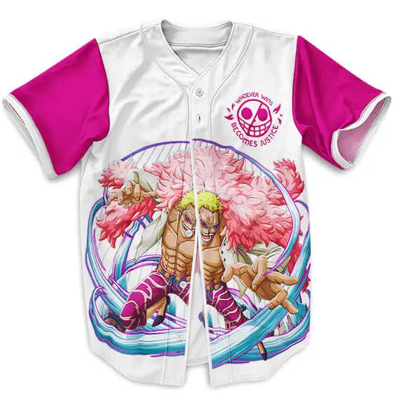 Stylish Donquixote Doflamingo One Piece Baseball Uniform (Kids & Adults)