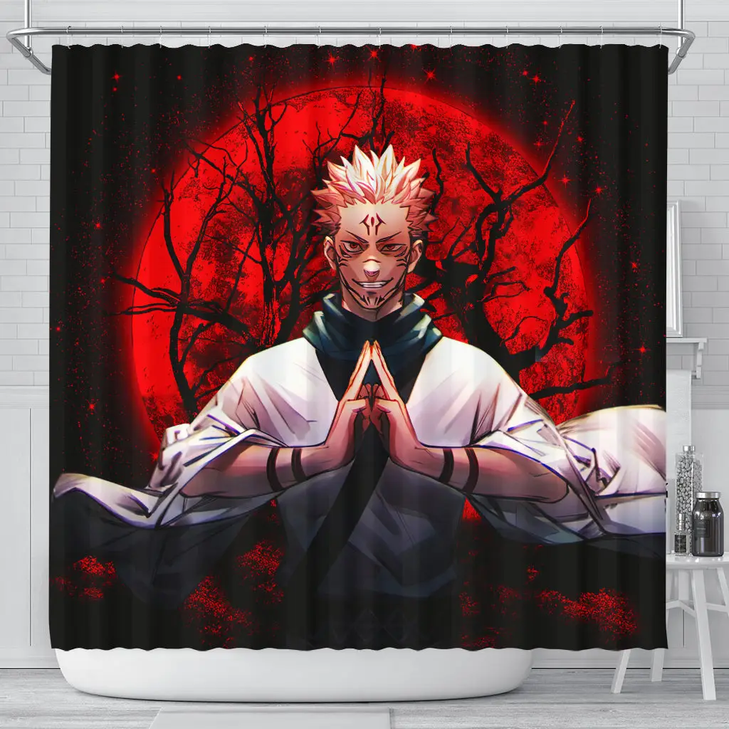 Sukuna Anime Moonlight Shower Curtain