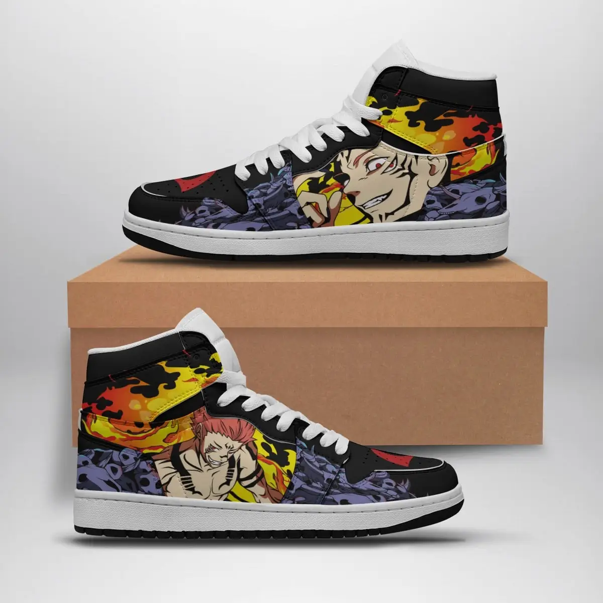 Sukuna King of Curses Jujutsu Kaisen Air Jordan 1 Shoes