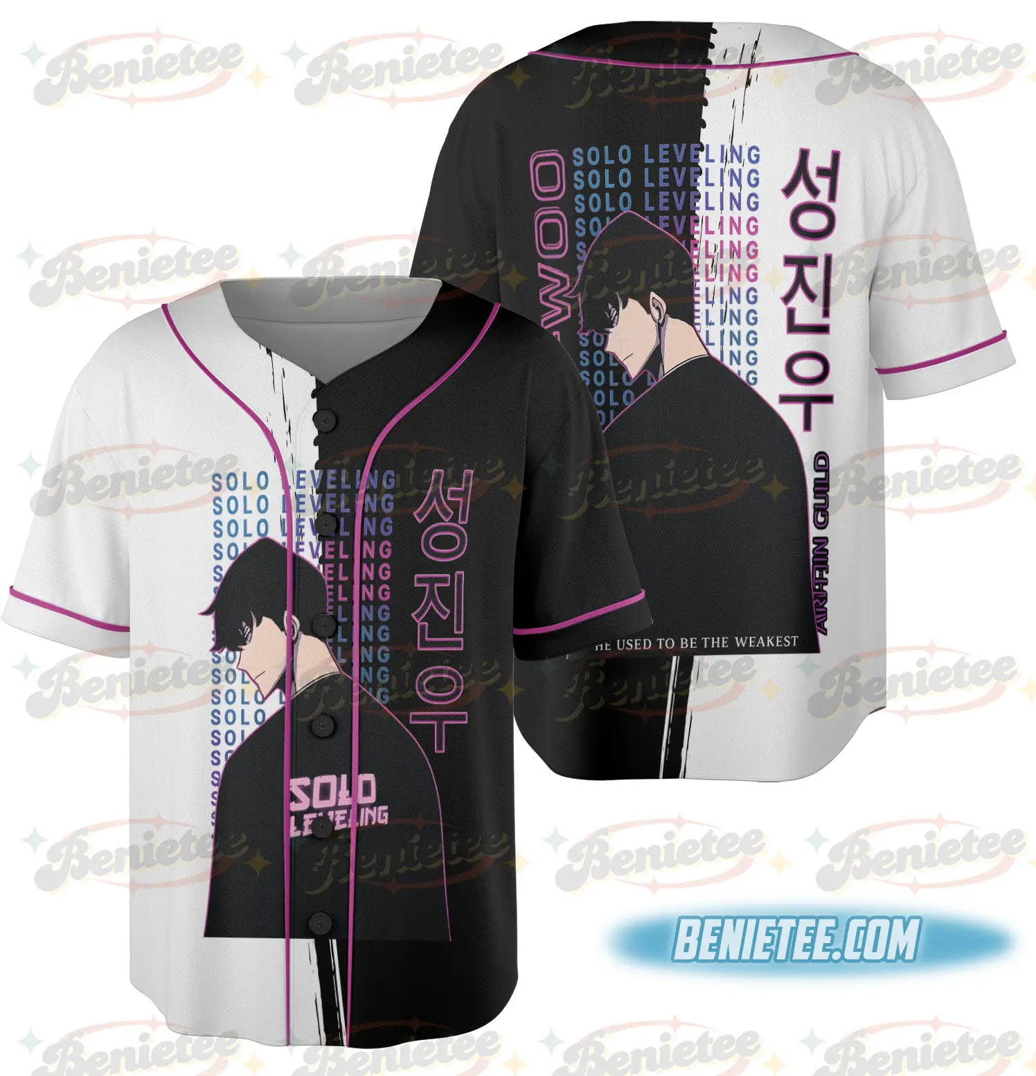 Sung Jinwoo Jersey, Thomas Andre, Statue of God, Solo, Leveling, anime shirt, anime gift, anime Jersey - Benietee Shop