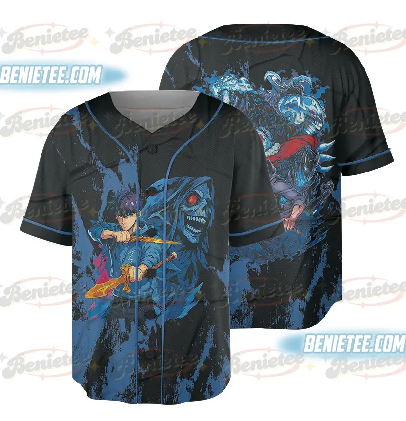 Sung Jinwoo Vintage Anime Shirt – Solo Leveling Tee for Fans, Anime Jersey - Benietee Shop