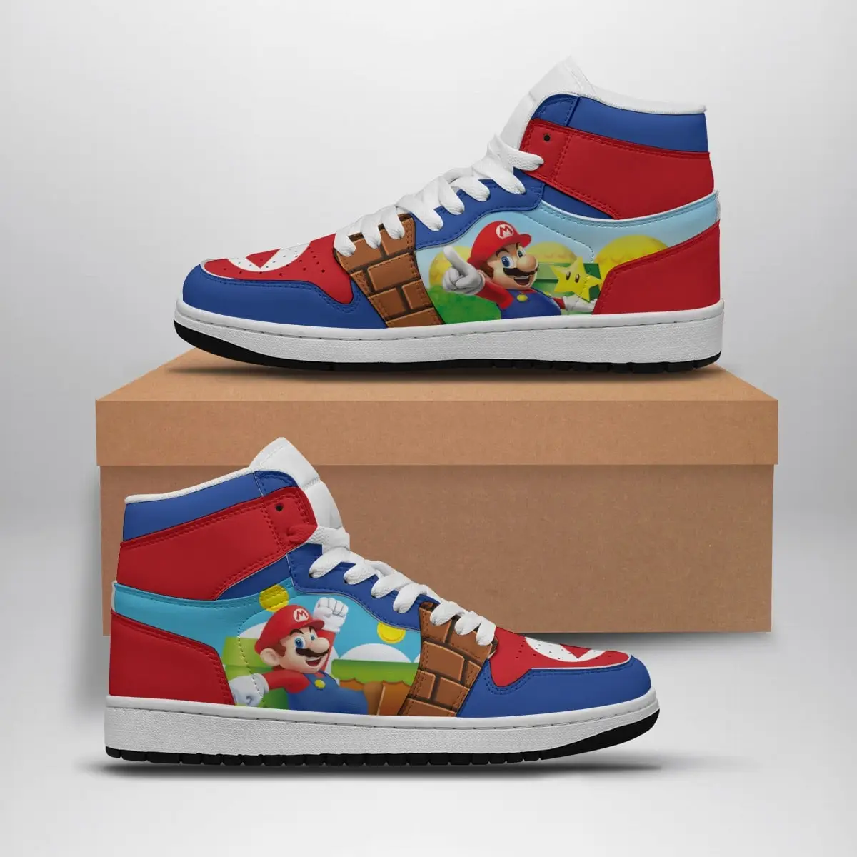 Super Mario Super Mario Bros Air Jordan 1 Shoes