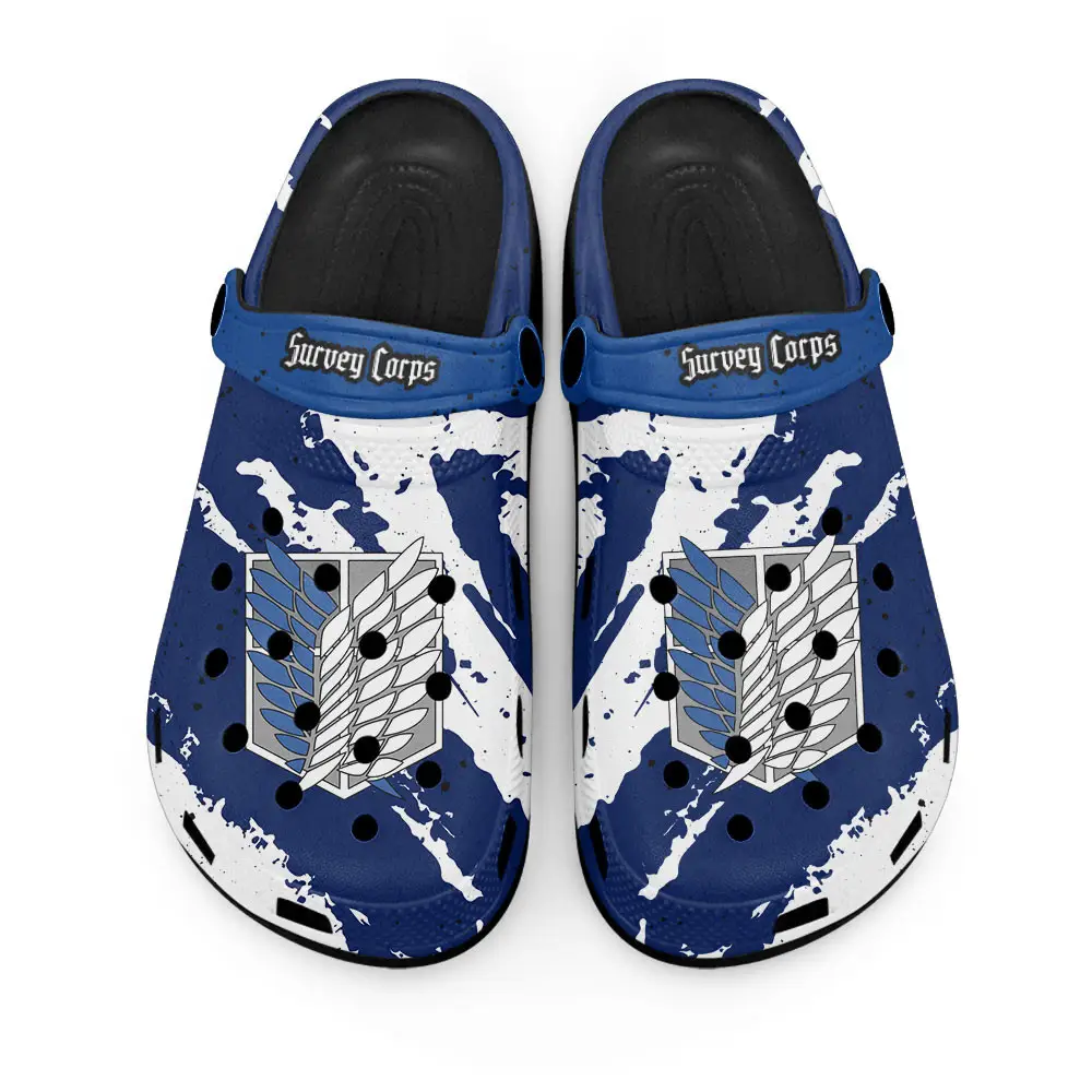 Survey Corps Blue Personalized Anime Clogs
