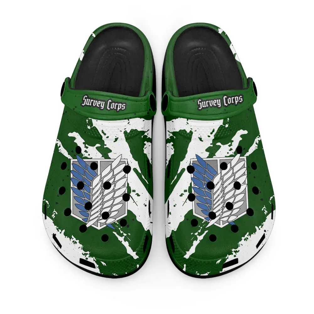 Survey Corps Green Personalized Anime Clogs