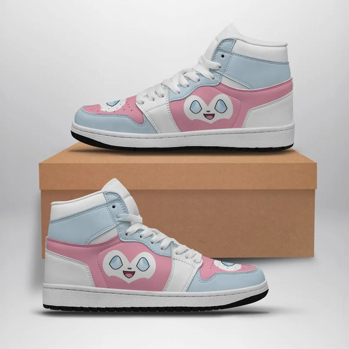 Sylveon Face Pokemon Air Jordan 1 Shoes