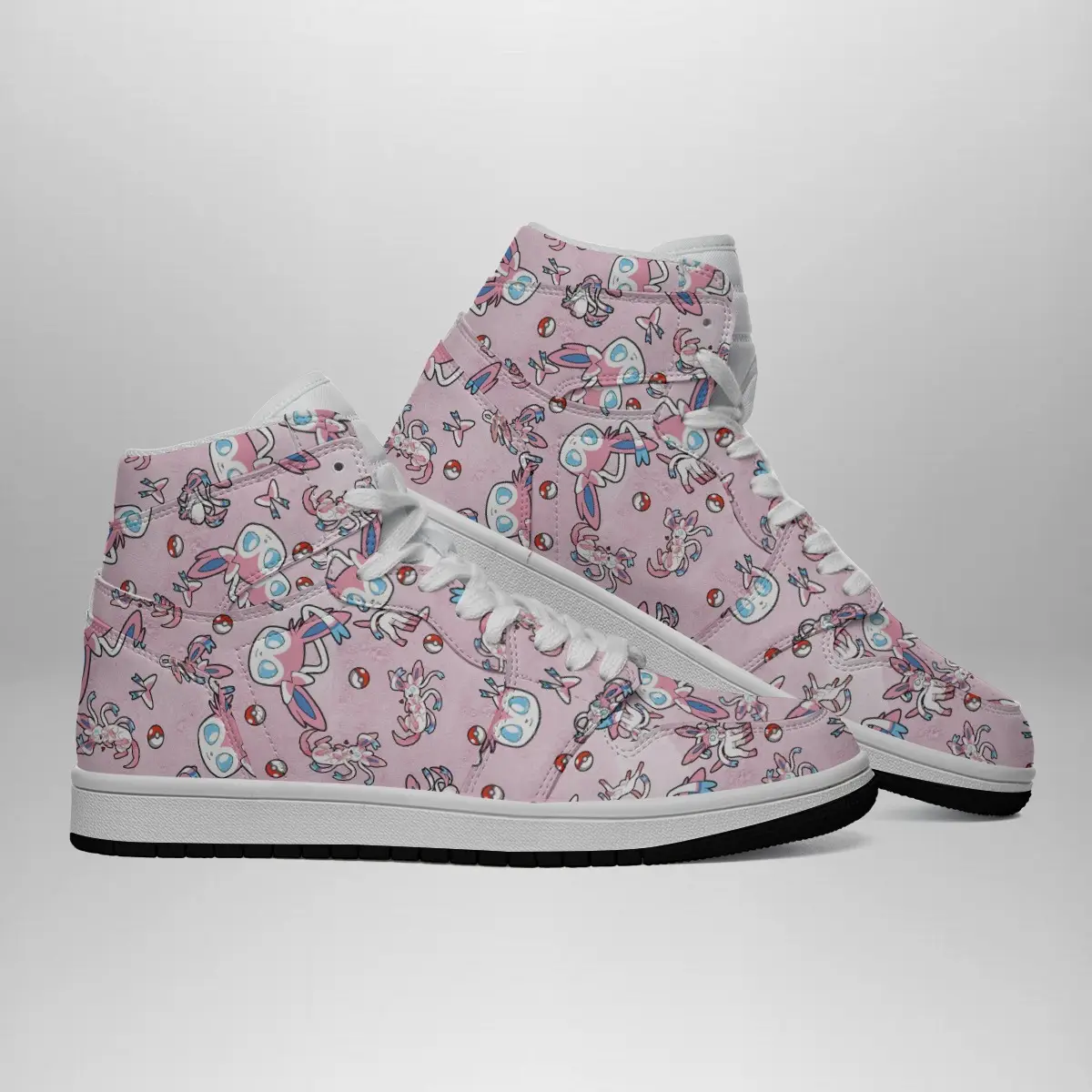 Sylveon Pattern Pokemon Air Jordan 1 Shoes
