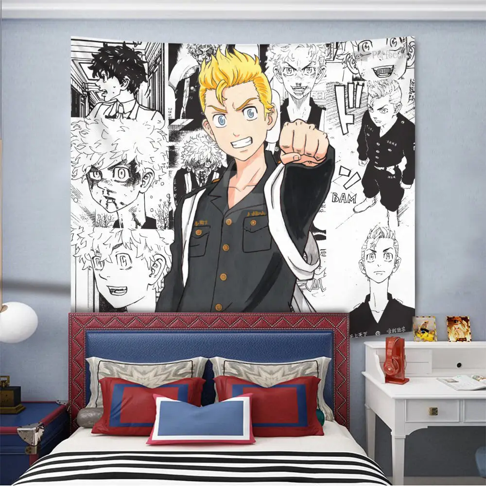 Takemichi Hanagaki Tapestry Custom Tokyo Revengers Manga Anime Wall Decor