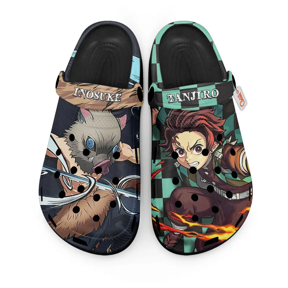 Tanjiro and Inosuke Edition Custom Anime Clogs